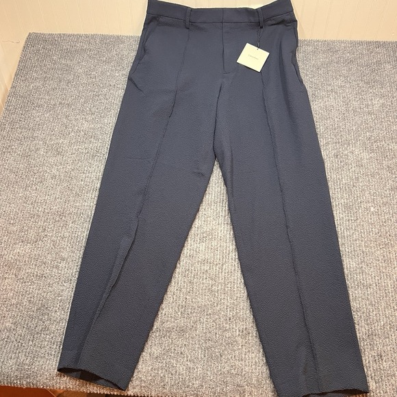 Calvin Klein Mens Blue Infinite Stretch Dress Pants 33x30 Textured Pointelle New - Picture 4 of 9